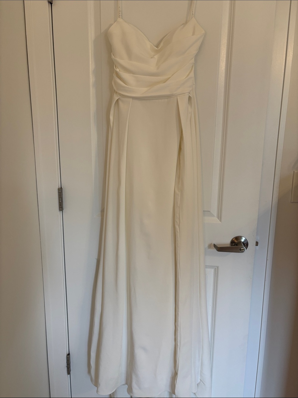 AZAZIE Marisela Diamond A-Line Sequins Crepe Back Satin Dress Size 10 - Picture 4 of 10